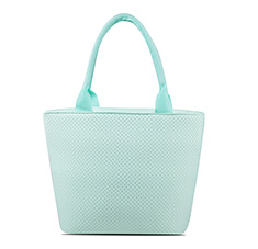 Women's Large Size Front Zip Lunch Tote Color Mint