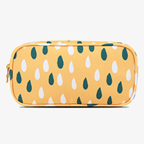 Single Compartment RPET Rectangular Pencil Case In Prints