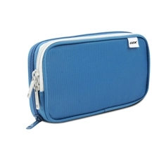 Two Compartments Ripstop Rectangular Pencil Cases With Two Zip Pockets