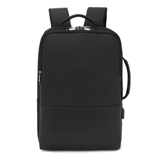 Business 17'' Oversize Multiple Compartments Convertible Laptop Backpack with Charging Port