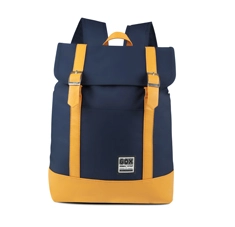 Standard Flat Top Single Compartment Retro Style Everyday Casual Backpack