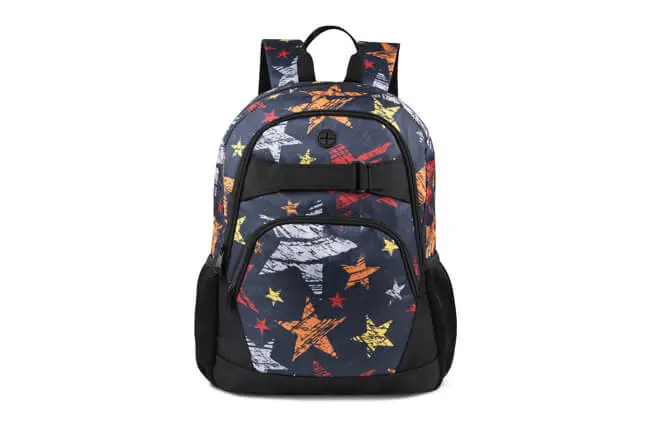GOX Boy's Multiple Compartments Large Capacity Senior Students School Backpack in Prints