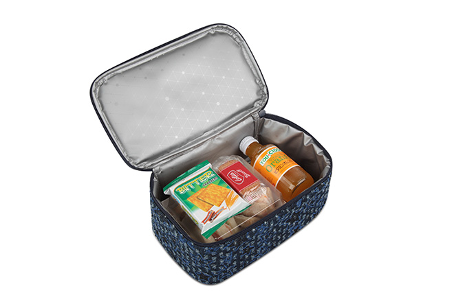 large lunch box with compartments