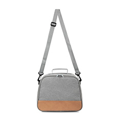 Men's Medium Size Corss Body Lunch Bag Color Grey