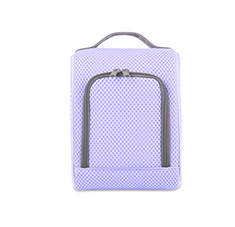 Girl's Small Size Square Lunch Bag Color Purple
