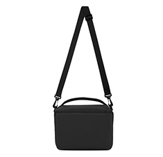 Men's Small Size Cross Body Lunch Bag Color Black