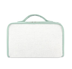 Women's Medium Size Blending Square Lunch Bag Color White