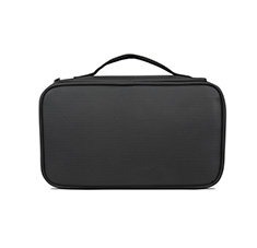 Men's Medium Size PU Square Lunch Bag Color Black