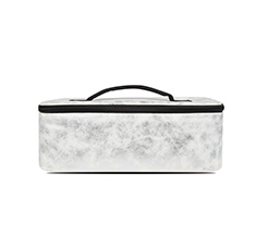 Women's Medium Size PU Square Lunch Bag Color White