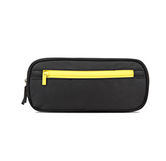 Multiple Compartments Rectangular Pencil Case With Front Zip Pocket