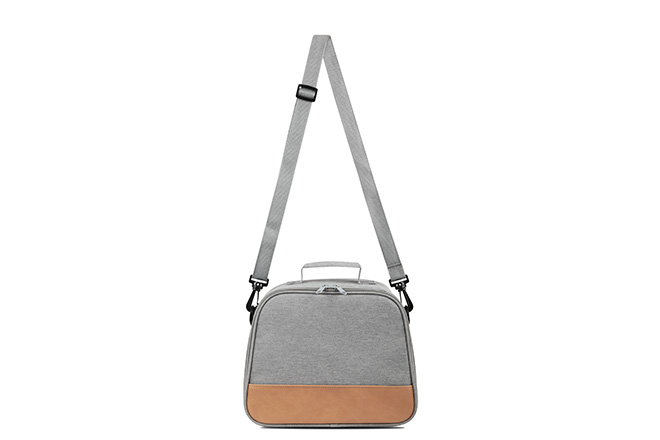 Men's Medium Size Corss Body Lunch Bag Color Grey