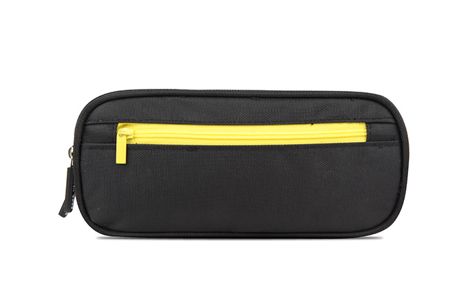 Multiple Compartments Rectangular Pencil Case With Front Zip Pocket