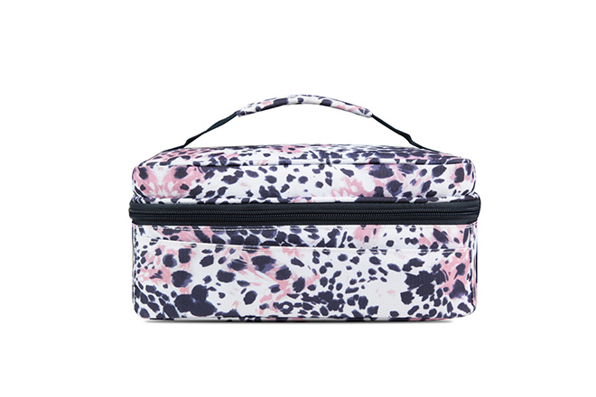 Women's Medium Size Printed Square Lunch Bag Pattern Leopard