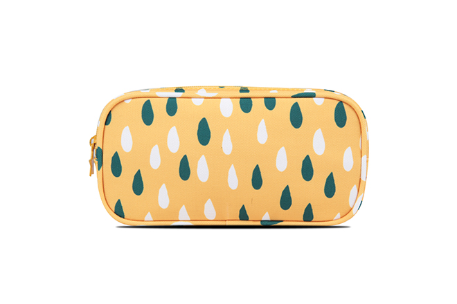 Single Compartment RPET Rectangular Pencil Case In Prints