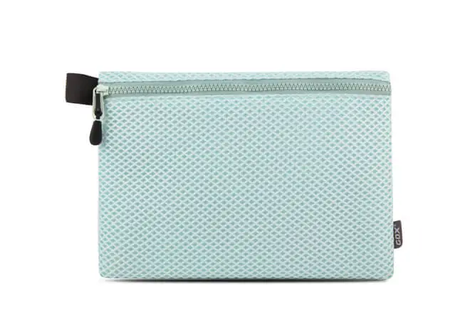 Large Single Compartment Padded Mesh Flat Shape Pencil Case