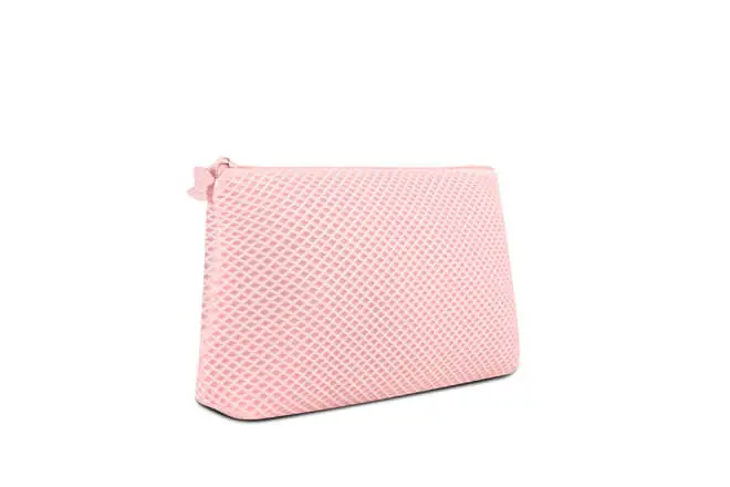 Large Single Compartment Padded Mesh Boat Shape Pencil Case
