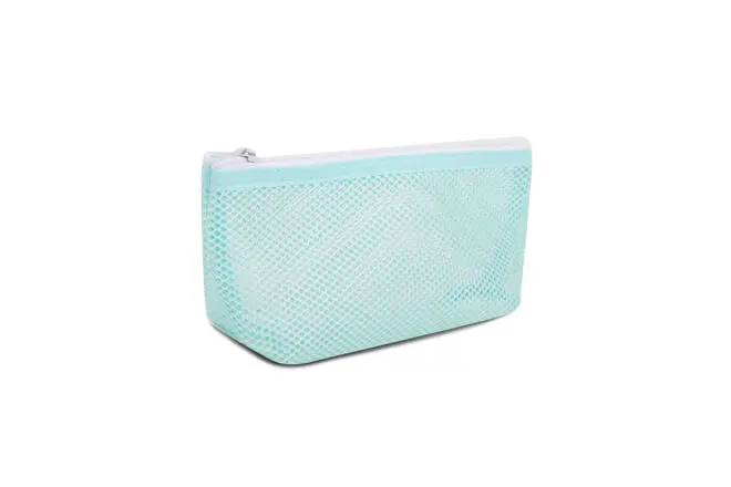 black mesh pencil pouch