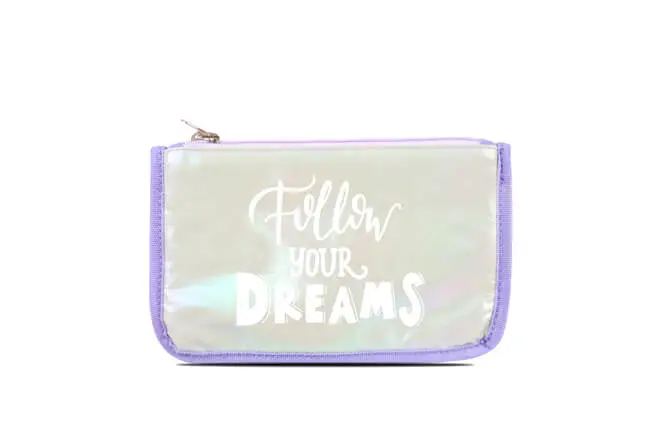 black mesh pencil case