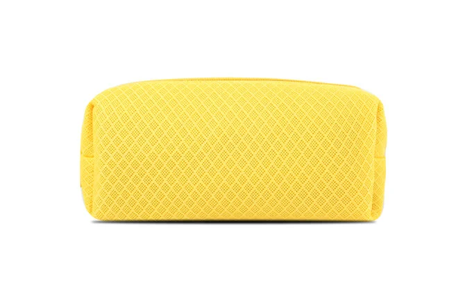 Single Compartment Padded Mesh Square Tube Shape Pencil Case