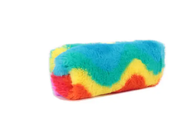 Single Compartment Fleece Square Tube Shape Pencil Case