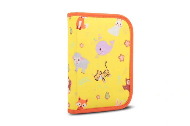 Kids Single Compartment Book Style Rectangular Pencil Case In Prints With Inside Organizer