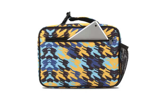 football lunch bag and bottle