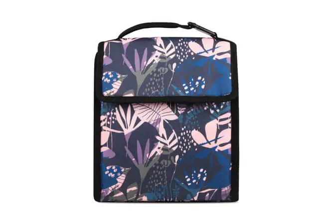 lunch bag with side bottle holder