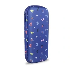 Medium Size EVA Knit Fabric Coated Hard Shell Pencil Case In Prints