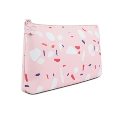 Large Single Compartment PU Boat Shape Pencil Case In Prints