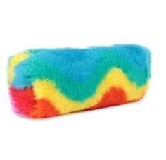 Single Compartment Fleece Square Tube Shape Pencil Case