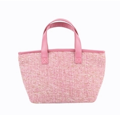 Women's Large Size Blending Lunch Tote Color Rose Pink