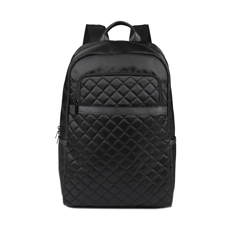 Women's Business Quilted Large Capacity Two Compartments Laptop Backpack