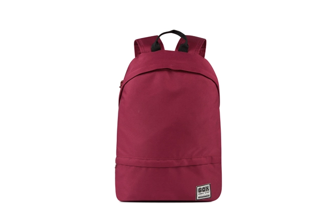 Basic Flat Front Pocket Two Compartments Everyday Casual School Backpack Plain Color
