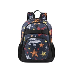 Boy's Multiple Compartments Large Capacity Senior Students School Backpack in Prints