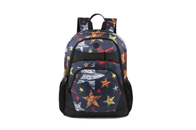 Boy's Multiple Compartments Large Capacity Senior Students School Backpack in Prints