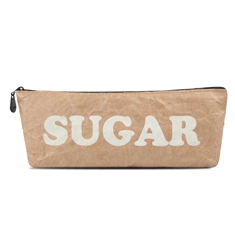 Single Compartment Tyvek® Boat Shape Pencil Case With Slogan