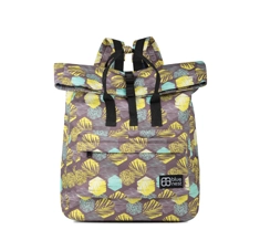 Standard RPET Roll Top Two Compartments Everyday Casual Backpack in Prints