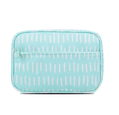 Large Two Compartments Rectangular Shape pencil Case with Front Zip Pocket in Prints