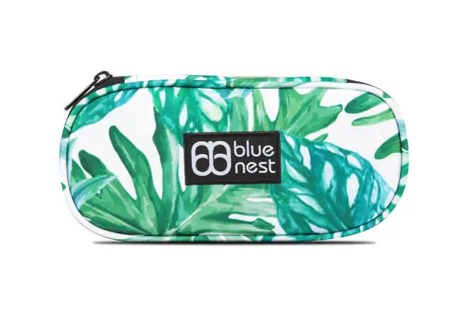 Single Compartment oval Pencil Case With Inside Organizer In Prints