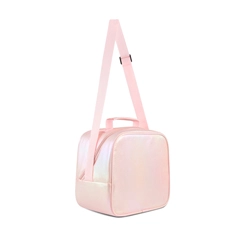 Girl's Medium Size Cross Body Lunch Bag Color Icy Pink