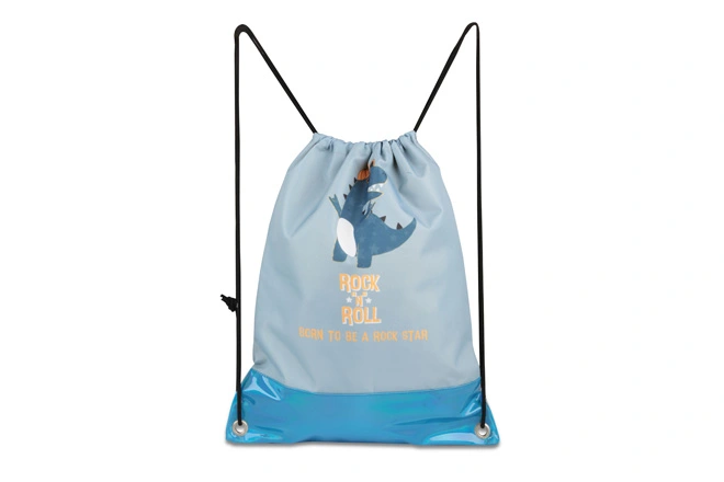Boy's Basic Single Compartment Drawstring Backpack Pattern Dino