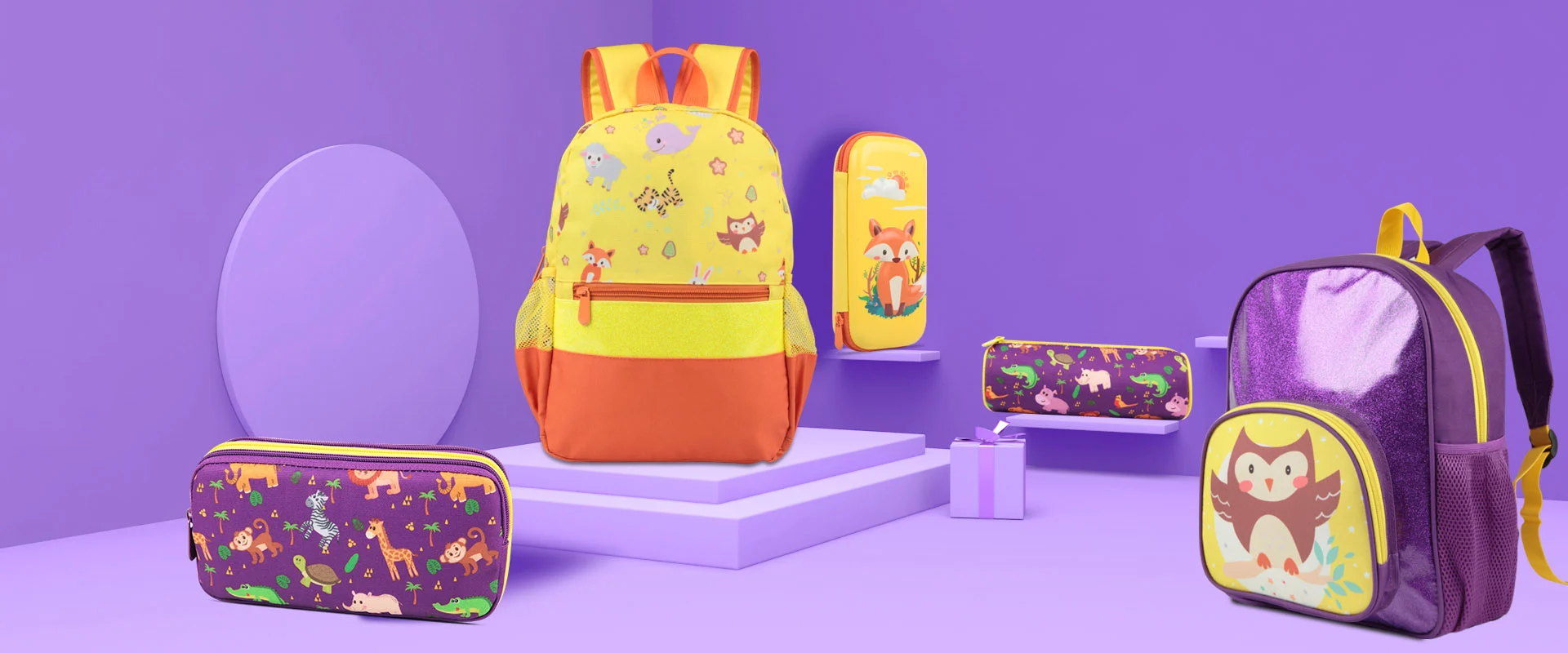 Kids Forest Friends Student Backpack Collection