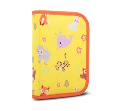 Kids Single Compartment Book Style Rectangular Pencil Case With Inside Organizer In Prints-Forest Friends