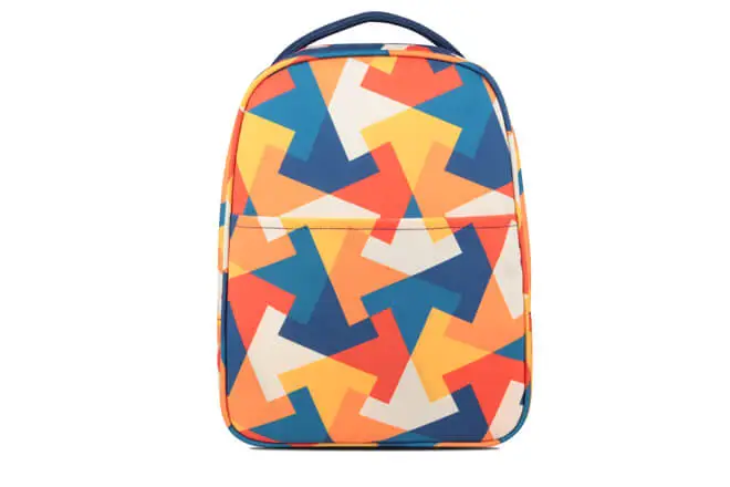 RPET Girl's Small Size Printed Front Pocket Lunch Tote-Puzzle