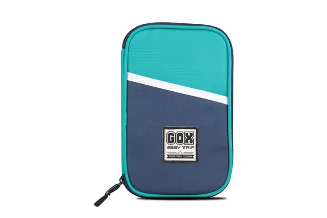 Tech Device Bag with Interior Organizer in Prints-Blue