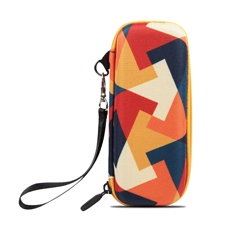 Small Size RPET Covered Hard Shell Pencil Case In Prints With Hand Loop-Puzzle