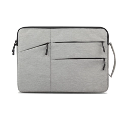 Compact 15.6'' Laptop Carrying Sleeve with Multiple Zipper Pockets