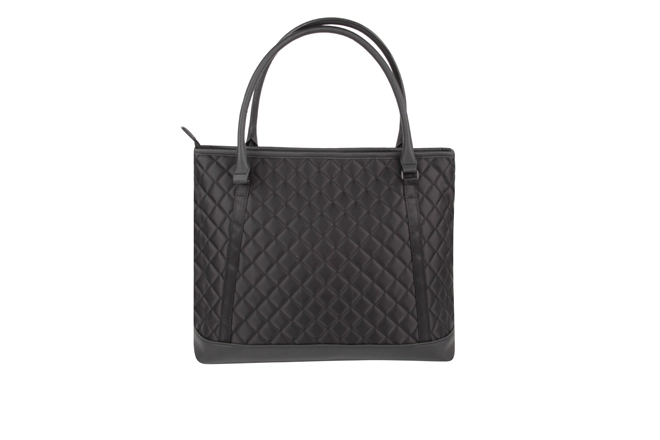 Business Women's Slim Quilted Laptop Tote Bag