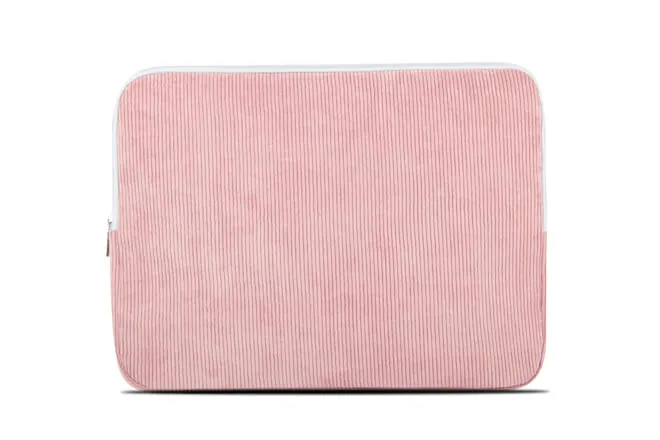 Women's 15.6'' Laptop Protective Sleeve Corduroy Pink