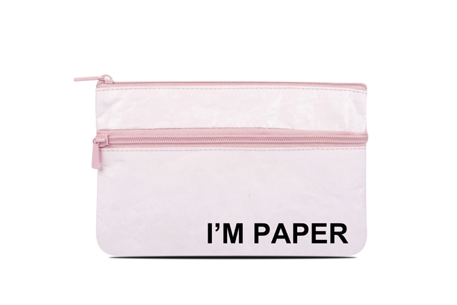 GOX Two Compartment Tyvek® Flat Shape Pencil Case With Slogan